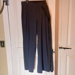 ATHLETA | EUC Navy Blue Wide Leg Pant Light Weight Smooth Soft PolySpandex B…